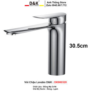Vòi lavabo nóng lạnh D&K DK900320