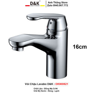 Vòi lavabo nóng lạnh D&K DK900621
