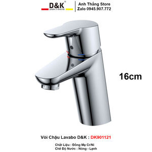 Vòi lavabo nóng lạnh D&K DK901121
