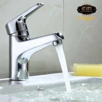 Vòi lavabo nóng lạnh Đồng mạ Chrome Eurolife EL-3002 (Trắng bạc) LazadaMall