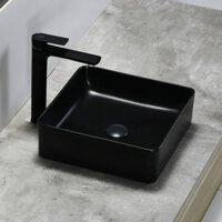Vòi lavabo nóng lạnh Inox 304 sơn tĩnh điện màu đen GB-30 dài 30cm tặng kèm dây cấp nước