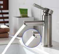 Vòi lavabo nóng lạnh inox 304 HTC V305B