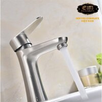 Vòi lavabo nóng lạnh Inox SUS 304 Eurolife EL-1302 (Trắng vàng) LazadaMall