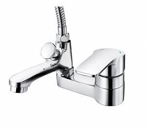 Vòi lavabo nóng lạnh liền sen 03 lỗ AM 4002