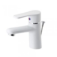 Vòi lavabo Nóng Lạnh sơn trắng caesar B430CPW