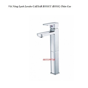 Vòi lavabo nóng lạnh thân cao Caesar B551C