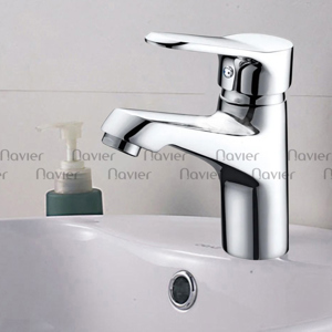 Vòi lavabo nóng lạnh thau bóng Navier NV-711