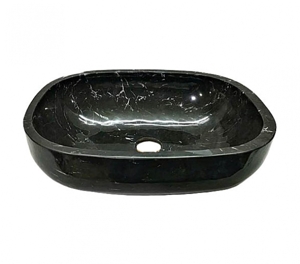 Chậu rửa lavabo bầu dục màu đen Eximstone BST47