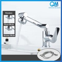 Vòi Lavabo, vòi nước bồn rửa nóng lạnh Inox 304 Thiết kế xoay 720 độ thông minh phù hợp mọi không gian phòng tắm