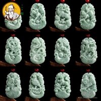 (Với Mặt Dây Chuyền Chứng Nhận Ứng) Mặt Dây Chuyền Hình Động Vật Tự Nhiên Con Giáp / Cừu / Khỉ / Heo / Chuột / Hổ / Thỏ / Ngựa / Ngựa / Động Vật