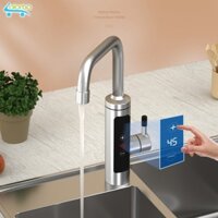 (Vòi+máy)Máy làm nóng nước tại Vòi-nước nóng trực tiếp tại bằng Inox 304 kèm ổ chống giật Qwater IN-02 cảm nhiệt