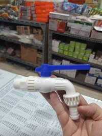 Vòi nhựa thái, vòi gạt 2 chiều 180 độ, ren 21 nhựa 15 kẽm