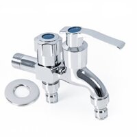 Vòi nước đa năng 2 đầu Yamato hợp kim mạ chorme Hàng chính hãng - Vòi có 02 đầu chuyển đa năng