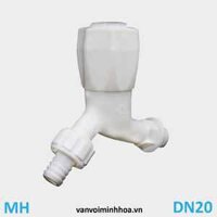 Vòi nước nhựa núm vặn nối ống mềm nhựa phi 27 DN20