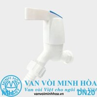 Vòi nước nhựa tay gạt đĩa Ceramic nối ống mềm nhựa phi 27 DN20
