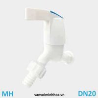 Vòi nước nhựa tay gạt đĩa Ceramic nối ống mềm nhựa phi 27 DN20