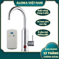 Vòi  nước nóng trực tiếp tại vòi QUATER IN-01 INOX An toàn tuyệt bảo hành 12 tháng