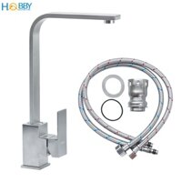 Vòi nước rửa chén nóng lạnh Inox 304 đế vuông HOBBY Home Decor RCD2