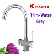 Vòi rửa bát 3 đường nước Konox Trim-Water Grey