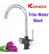 Vòi rửa bát 3 đường nước Konox Trim-Water Black
