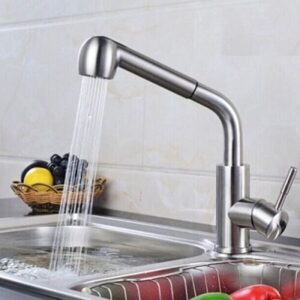 Vòi rửa bát Bancoot nóng lạnh rút dây BCR03