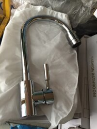 Vòi rửa bát cần cứng mạ đầu tăng áp Homaya-55