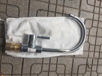 Vòi rửa bát cần cứng mạ đầu xoay Homaya-57