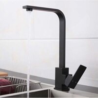 Vòi rửa bát - chén nóng lạnh màu đen cao cấp - Inox 304. Vòi rửa bát nóng lạnh SUBI Inox phủ NANO (dáng vuông)