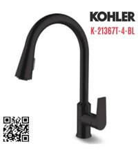 Vòi rửa bát đầu vòi kiểu dây rút Kohler Taut K-21367T-4-BL