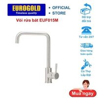 Vòi rửa bát EUF015M thương hiệu Eurogold cao cấp, vòi rửa 2 đường nước nóng lạnh, vòi xoay 360 độ