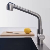 Vòi Rửa Bát Kagol K11 Nóng Lạnh Inox SUS 304,Cần Cứng,Vòi Rút Đầu Tròn