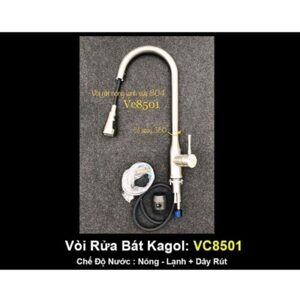 Vòi rửa bát Kagol vòi nóng lạnh VC 8501
