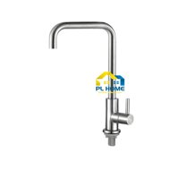 Vòi Rửa Bát Lạnh Inox SUS 304 - Vòi Rửa Chén Ống 18