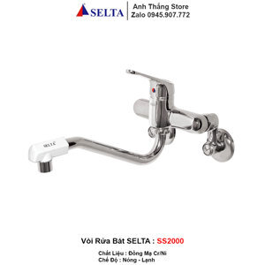 Vòi rửa bát nóng lạnh cắm tường Selta SS-2000