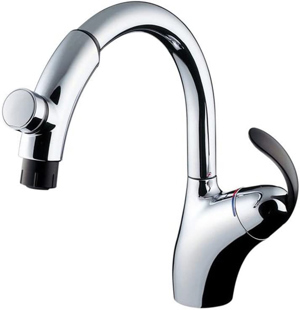 Vòi rửa bát nóng lạnh dây rút Toto TKN34PBTA