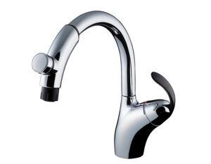 Vòi rửa bát nóng lạnh dây rút Toto TKN34PBTA