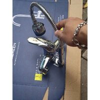 Vòi rửa bát nóng lạnh , vòi nước rửa chén bằng đồng , hợp kim hoặc inox 304 bóng ( VRB nóng lạnh )