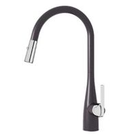 Vòi rửa bát rút dây Konox Curva Chrome/Black/Grey