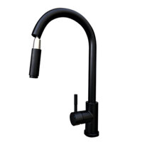 Vòi rửa bát Skyler đồng mạ nano đen SKL 8000DA