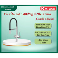 Vòi rửa bát thân mềm 3 đường nước Combi Chrome