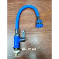 Vòi rửa chén bát cần mềm bọc nhựa dẻo, một đường nước lạnh, nhiều màu