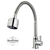 Vòi rửa chén bát, vòi bếp lò xo một đường nước lạnh CAESAR K025C