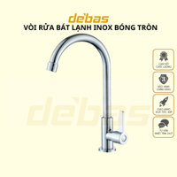 Vòi rửa chén bát xoay 360 độ cao cấp inox 304 bóng tròn lạnh Debas V7103Y