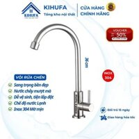 Vòi Rửa Chén Bát Xoay 360 độ INOX 304 Loại 1 Cao Cấp Đường Nước Lạnh CL091