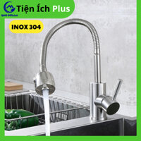 Vòi rửa chén chén bát INOX 304 cần mềm cắm chậu đầu vòi tạo bọt 2 chế độ tiết kiệm nước