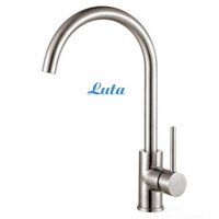 Vòi rửa chén Inox 304 trắng bạc Luta LT-501I đường cong hoàn mỹ chống bám bẩn dễ lau chùi