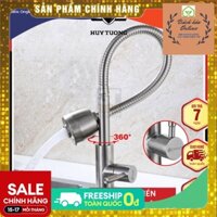 Vòi rửa chén Inox SUS 304, vòi rửa bát inox cao cấp siêu bền, dày, chắc chắn, chất lượng - Lep Store