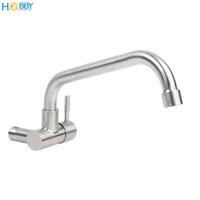 Vòi rửa chén lạnh gắn tường inox 304 ren 21 Hobby Home Decor VT1