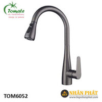 Vòi Rửa Chén NL Inox 304 Mạ Điện Dây Rút Tomate TOM6052