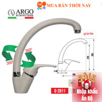 Vòi rửa chén nóng lạnh Argo CARYSIL G-2811-01 Màu muối ớt, Cam kết chính hãng